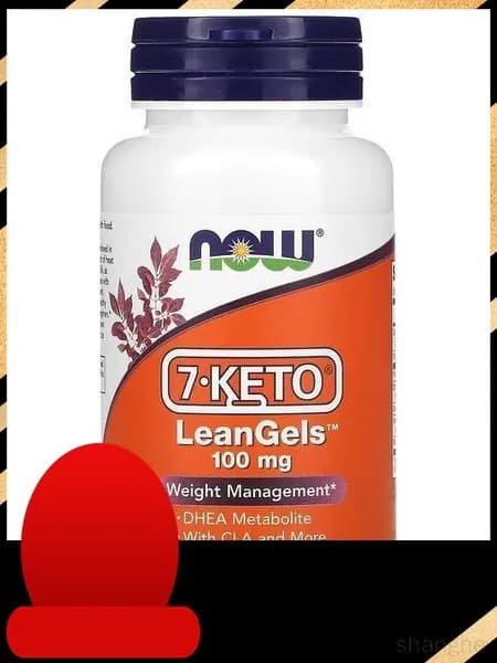 7-КЕТО (ДГЭА метаболит) NOW Foods 7-KETO 100 мг LeanGels (DHEA metabolit), 60 желатиновых капсул