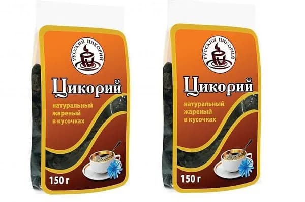 Русский цикорий Цикорий натуральный, жареный, в кусочках, 150 г, 2 шт