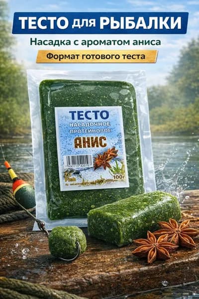 Тесто насадочное для рыбалки анис 100 г протеиновое