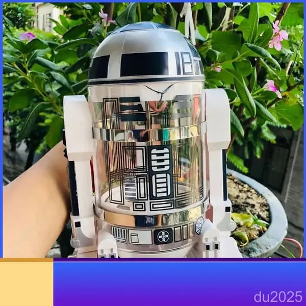 Бытовая мини-кофеварка ручной варки, Робот Star Wars R2-D2, кофейник-пресс для мокко