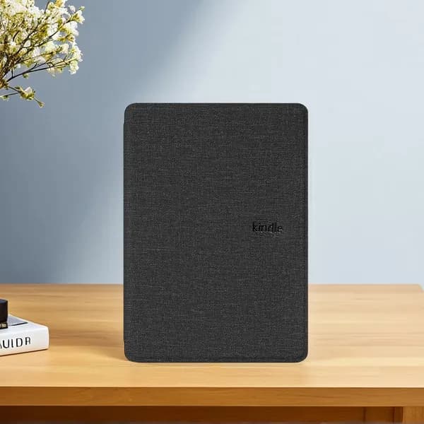 Чехол для Kindle Paperwhite 12 (2024) и Colorsoft Signature Edition 7", черный, ПУ кожа, водонепроницаемый, с авто-пробуждением