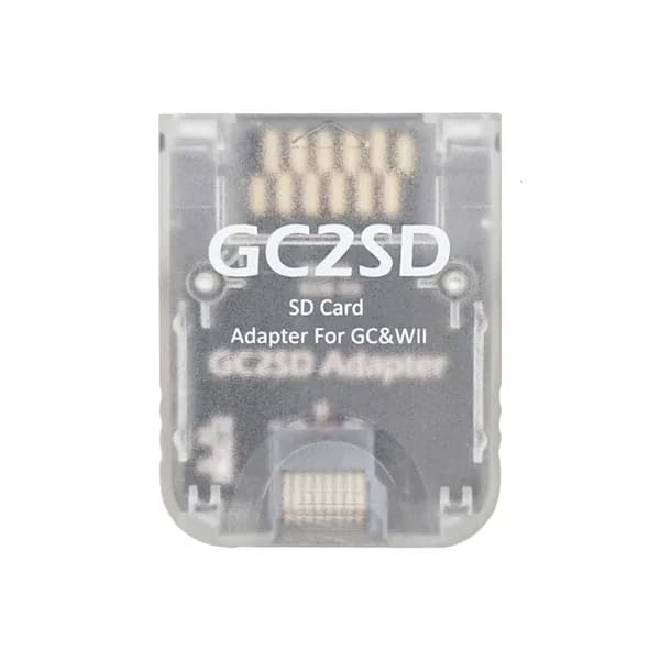 Адаптер GC2SD для чтения карт Secure Digital для ретро игровых консолей, Прозрачный