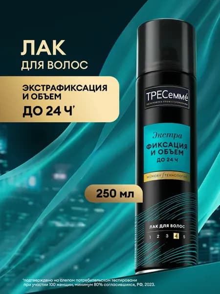 Лак для волос профессиональный Экстра объем 250 мл