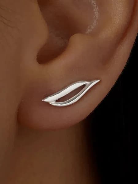 Серьги женские серебро 925 клаймберы серебряные