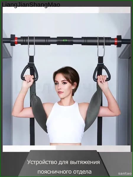 Тренажер растяжки Устройство для вытяжения поясничного отдела_Lumbar traction device-silver gray