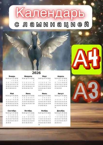 Календарь 2026 г., Настенный