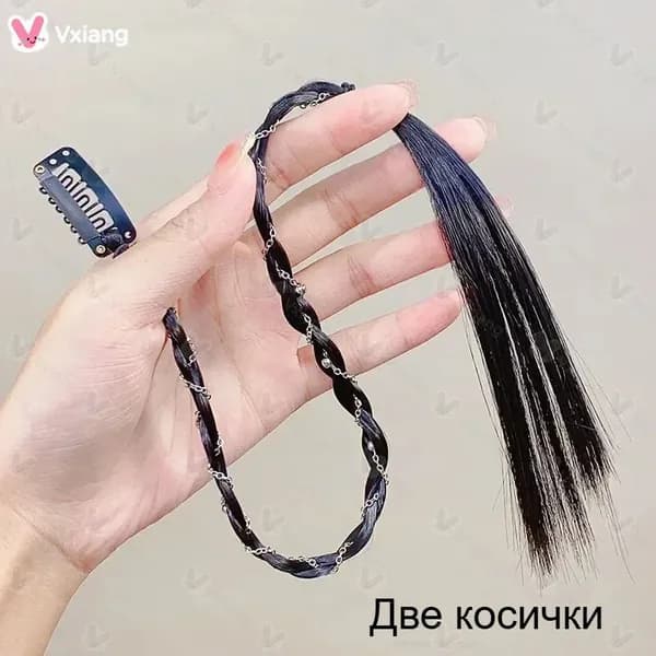 BB clip сладкий прохладный плетеный парик