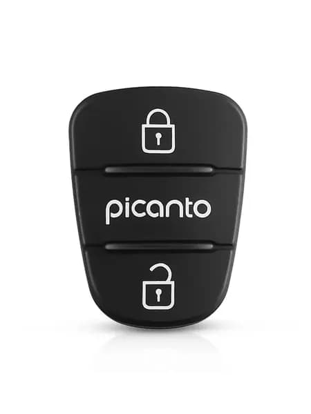 Накладка кнопки ключа Киа Пиканто, Kia Picanto резиновая