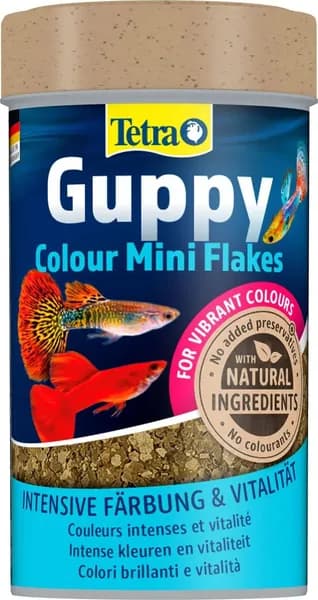 Корм для гуппи TetraGuppy Colour для улучшения окраса 100мл