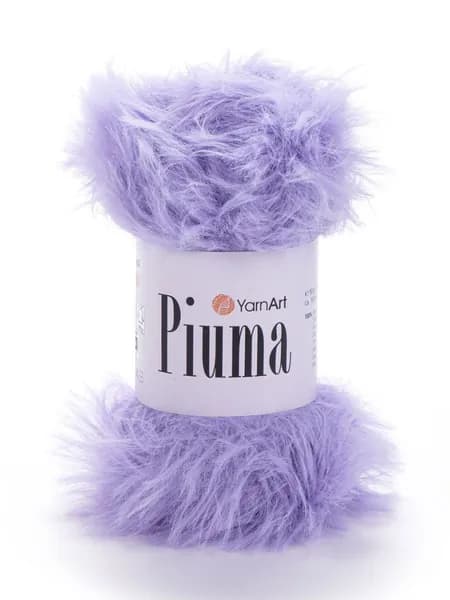 Пряжа Piuma YarnArt - 4407 (сиреневый) уп. 1 моток, 100% полиэстер, (50г, 100м) нитки для ручного вязания
