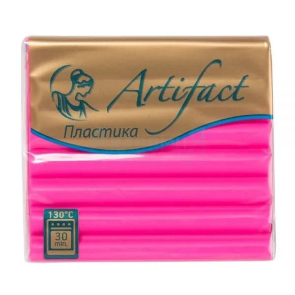Полимерная глина, запекаемая пластика Artifact Neon 316 цвет флуоресцентный маджента 56 гр.