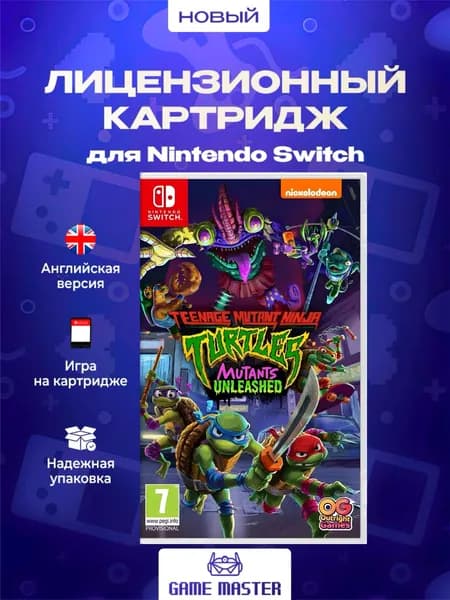 Игра Teenage Mutant Ninja Turtles: Mutants Unleashed (Nintendo Switch, Английская версия)