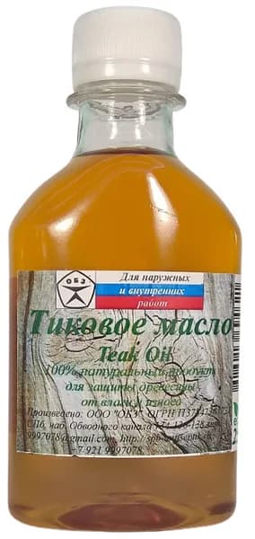 ОБЗ Масло для дерева, Масляная, Полуматовое покрытие, 0.25 л, светло-коричневый