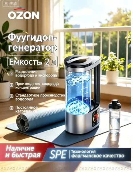 Водородный генератор воды 2л с антиоксидантным эффектом