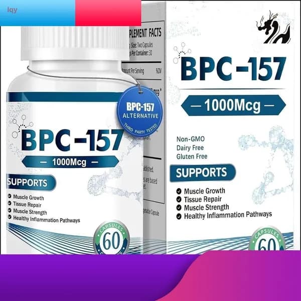 Эксклюзивные капсулы BPC157 с инновационным пептидом, 60 штук, безглютеновая формула для восстановления после тренировок и поддержки мышц