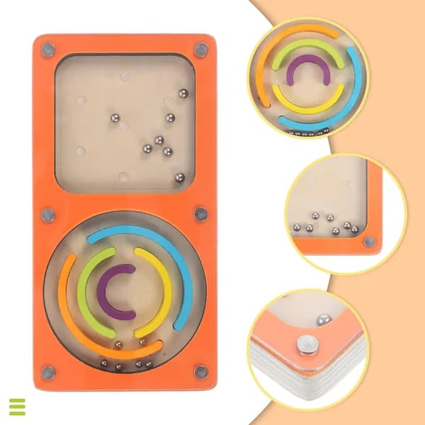 Деревянный детский пинбол, развивающая игра для рук и координации