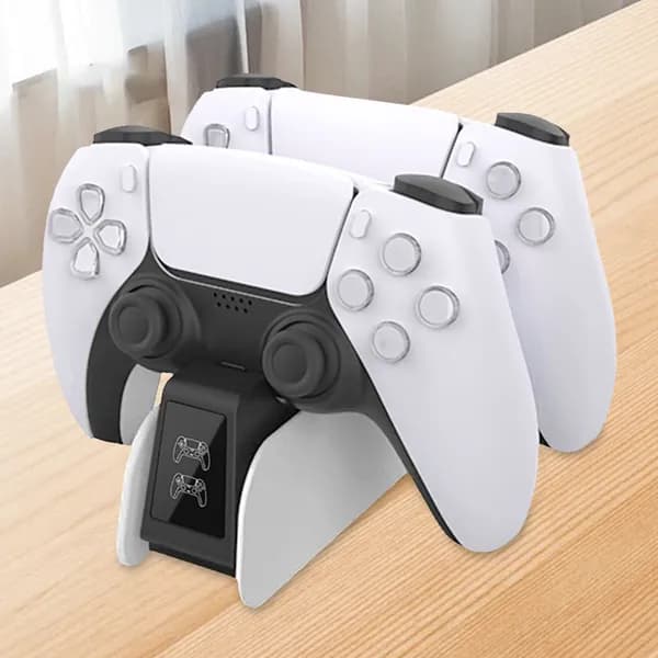 Зарядное устройство для PS5 контроллеров, многоуровневая защита, удобная зарядка в слотах