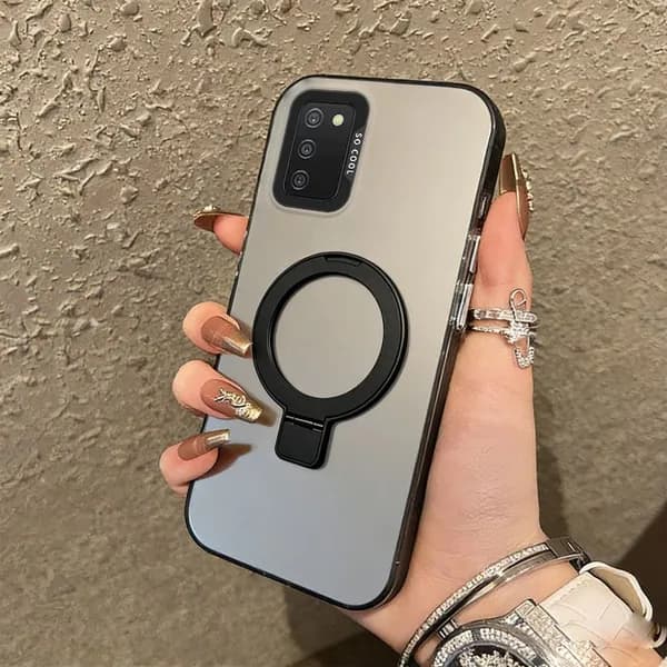 Чехол для Samsung Galaxy A02S M02S A03S с магнитной подставкой, жесткий матовый, противоударный, для MagSafe CYFXZJ01