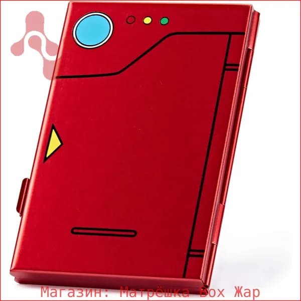 Футляр чехол кейс для 6 игровых картриджей Nintendo Switch-pokemon