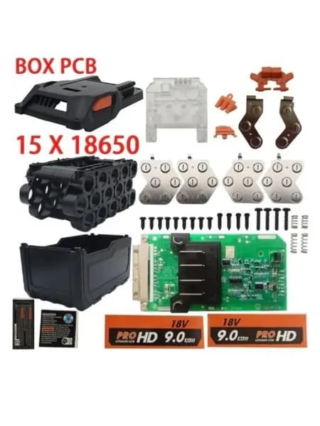 Набор для самостоятельной сборки аккумулятора AEG /RIDGID 18v 9a 15*18650