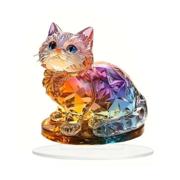 Акриловая фигурка котёнка для стола