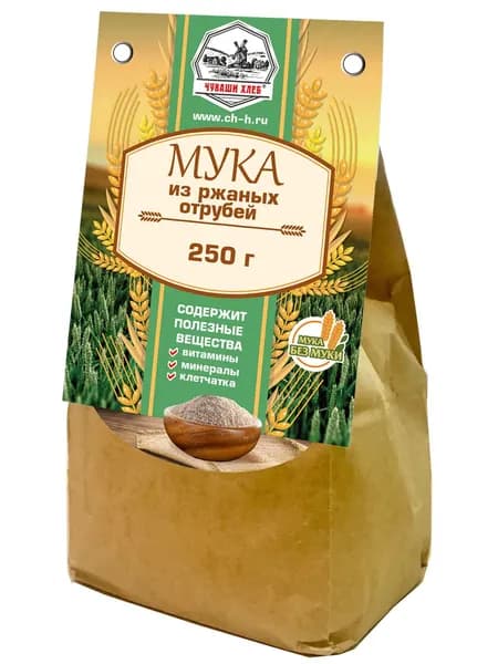 Мука ржаная из отрубей 250 г Чуваши Хлеб