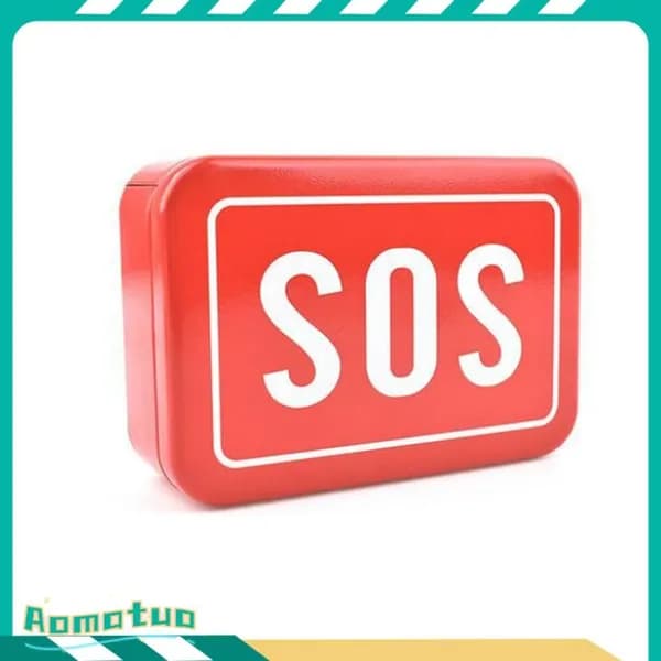 Прямоугольная коробка SOS, цветной дизайн, для организации мелких предметов