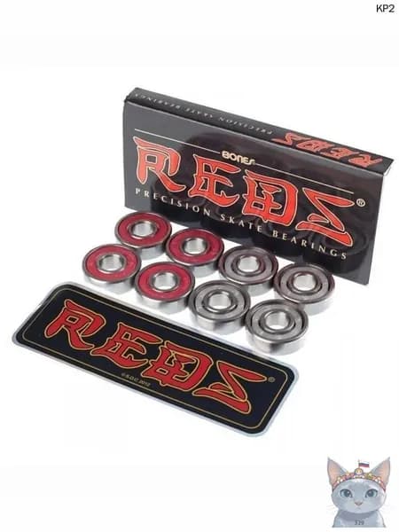 Подшипники для скейтборда, лонгборда, самоката Bones reds