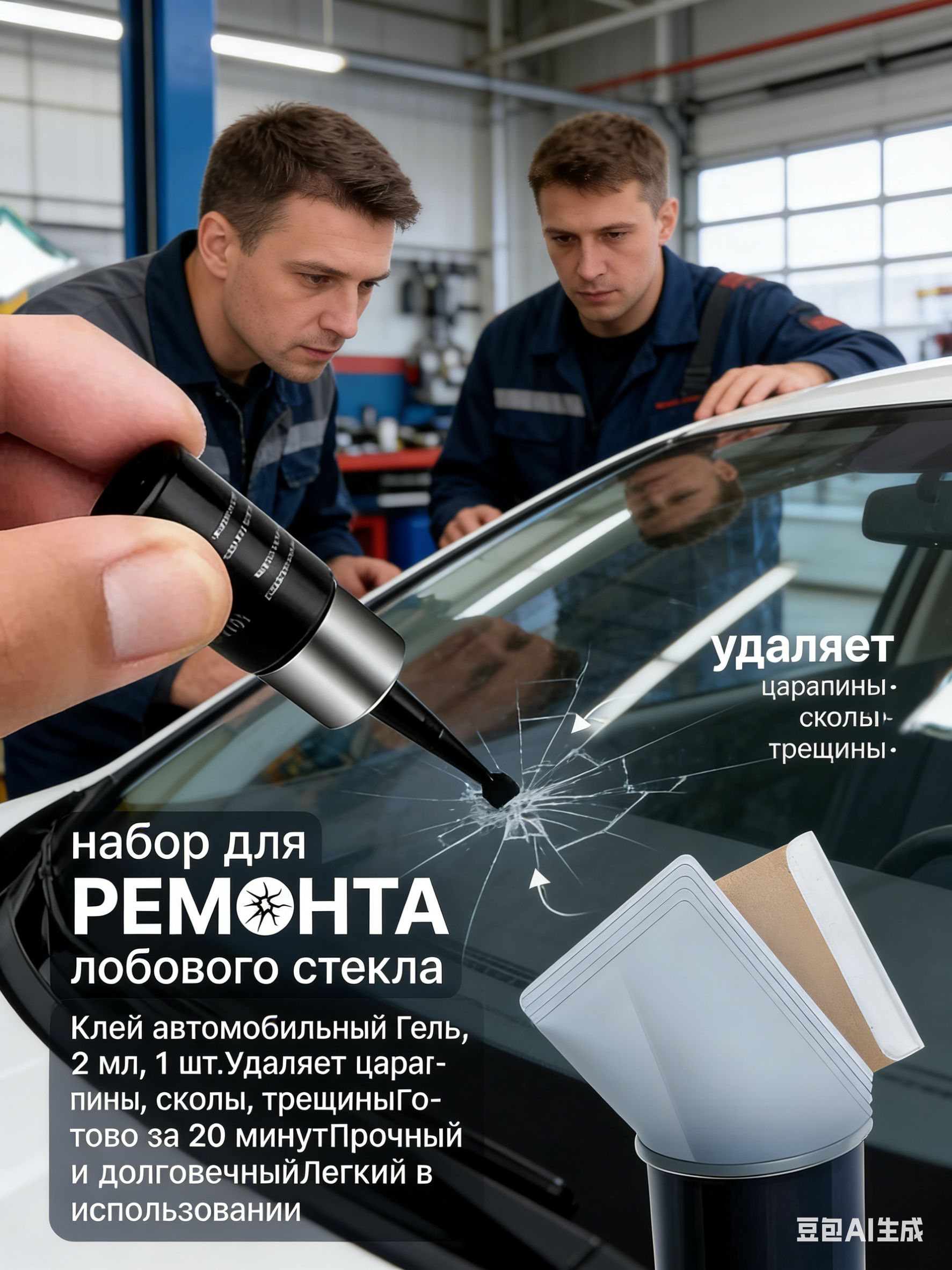 Клей автомобильный Гель, 2 мл, 1 шт.