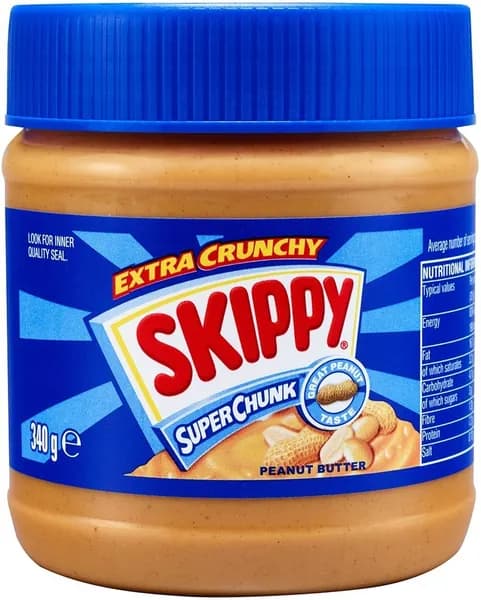 Арахисовая паста Skippy Super Chunk Peanut Butter с хрустящими кусочками, 340 гр., США