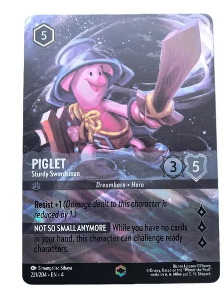 Карта Disney Lorcana Card Английская/немецкая/ французская версия флэш-карты с 1-го по 8-й патроны