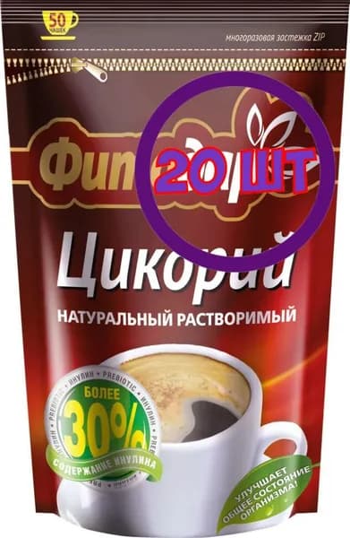 Цикорий Фитодар растворимый,zip-пакет, 100 г (комплект 20 шт.) 9000015