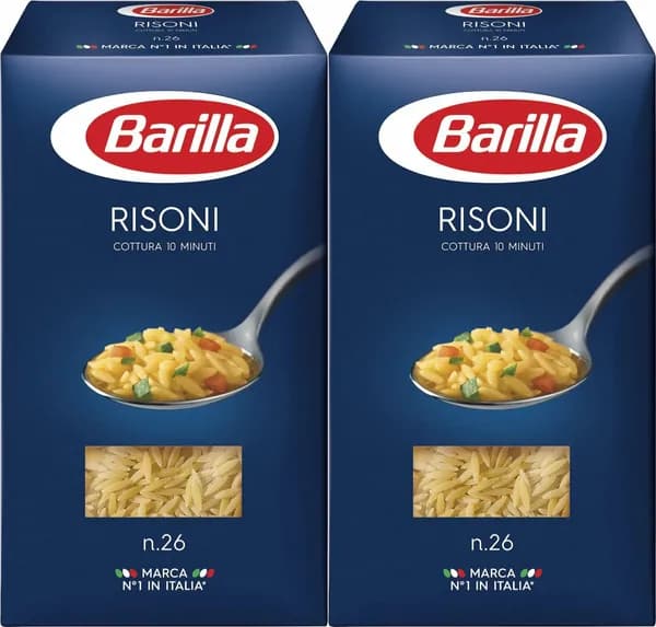 Макаронные изделия Barilla Risoni No 26, комплект: 2 упаковки по 450 г