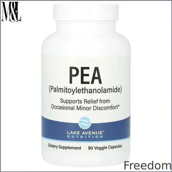 FreedomПЭА (пальмитоилэтаноламид), PEA, Lake Avenue Nutrition, 90 капсул
