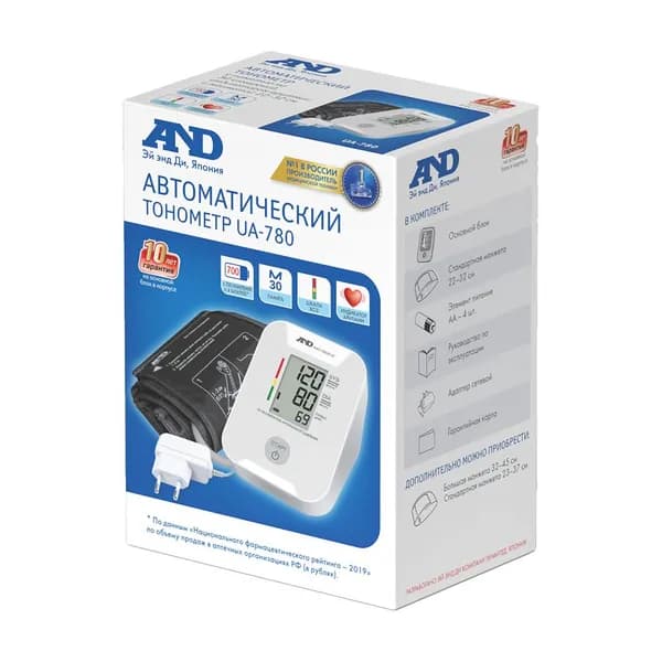 Тонометр AND UA-780 + сетевой адаптер