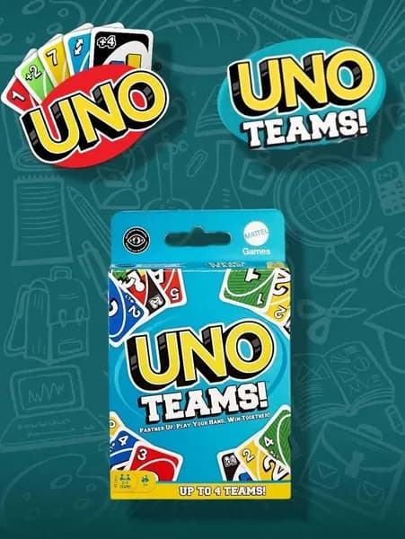 Настольная карточная игра UNO Teams (Уно Командное), для компании и семьи