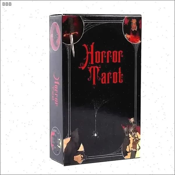 Черно-Красное Таро ужасов серии,Black Red Series Horror Tarot