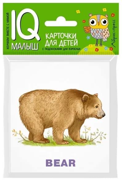 Умный малыш ENGLISH / Зоопарк. Развивающие карточки для детей. Английский язык