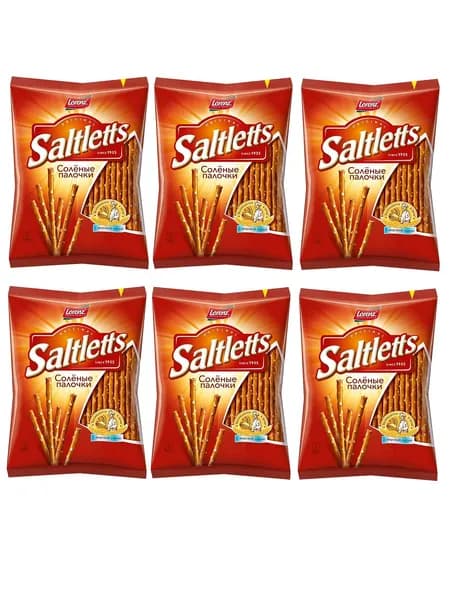 Saltletts Палочки соленые классические, 75 гр, 2 уп