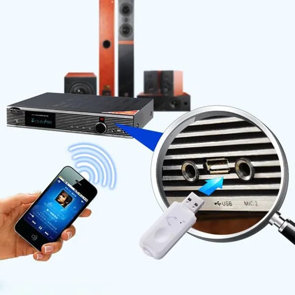 Беспроводной USB-адаптер Bluetooth для подключения акустики