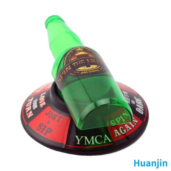 Игра-указатель для бутылки с вращающимся диском и бутылкой