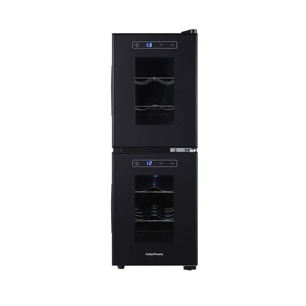 Винный шкаф двухзонный на 12 бутылок Cellar Private CP012-2E