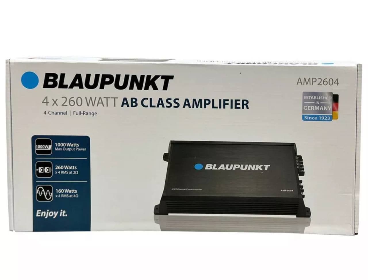 Усилитель звука автомобильный 4 канальный для сабвуфера для колонок BLAUPUNKT AMP 2604 4x260 WATT