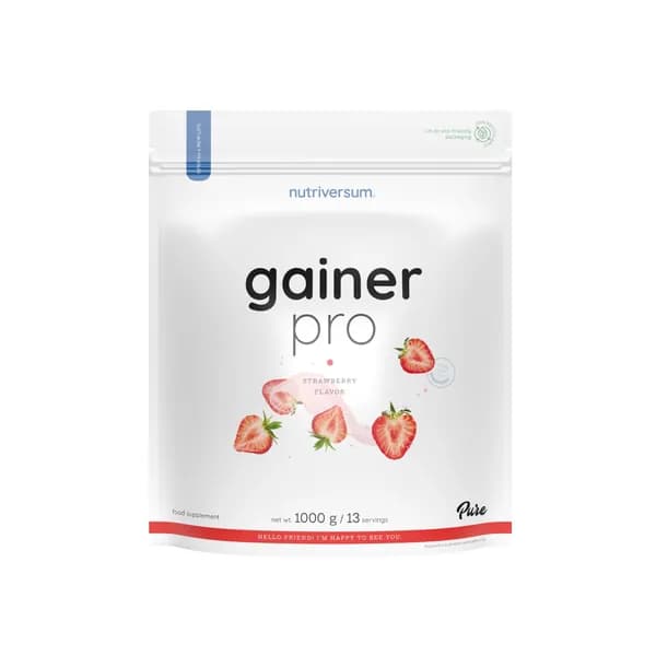 Nutriversum Gainer PRO Гейнер 1000 г со вкусом клубники