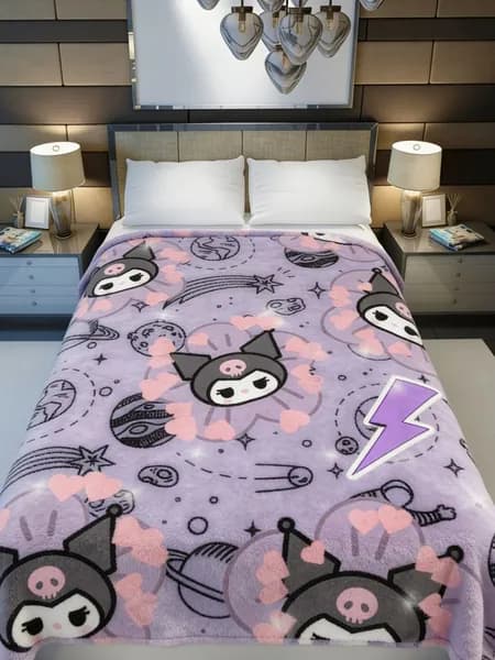 Плед sanrio , Фланель, 100 см х 100 см