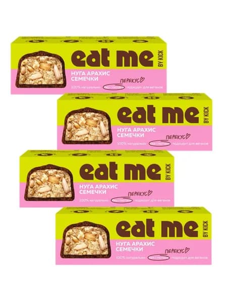 EAT ME by KICK Батончик шоколадный с арахисом 45г.- 4шт.