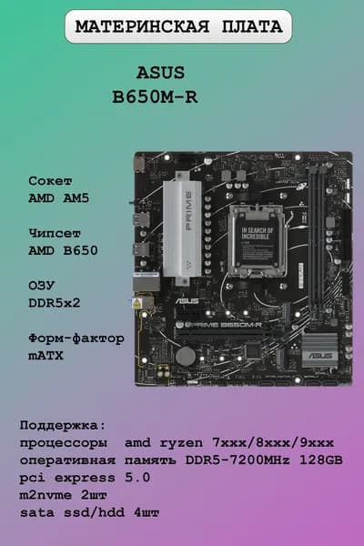 Материнская плата ASUS PRIME B650M-R