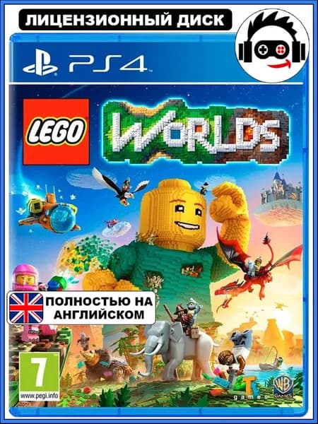 Игра LEGO Worlds (PS4 / PlayStation 4, Английская версия)