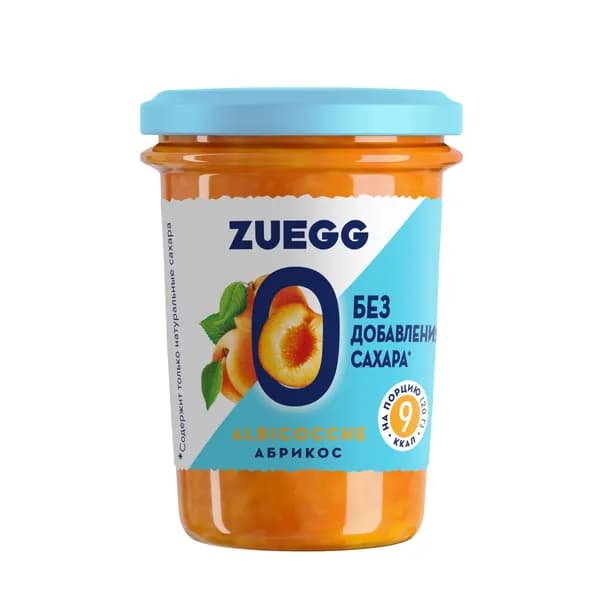Конфитюр ZUEGG абрикос с пониженной калорийностью, 220 г