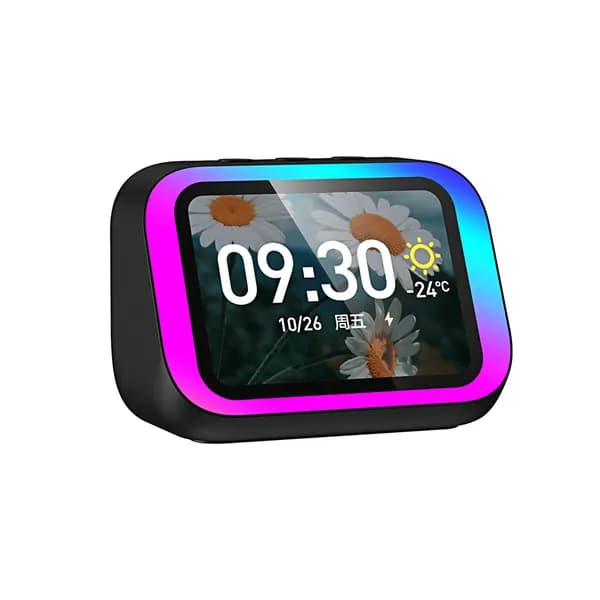 Умная колонка TF26Pro, RGB-подсветка, черная, физические кнопки, USB-C